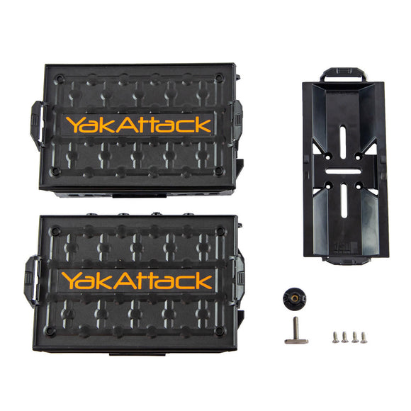 YAKATTACK TRACPAK COMBO KIT, TWO BOXES AND QUICK RELEASE BASE