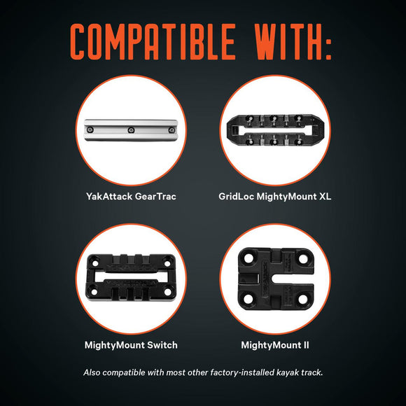 YAKATTACK TRACPAK COMBO KIT, TWO BOXES AND QUICK RELEASE BASE