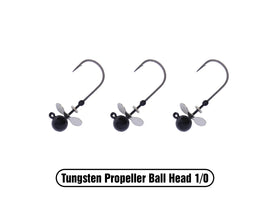 X ZONE TUNGSTEN PROPELLER JIG HEAD