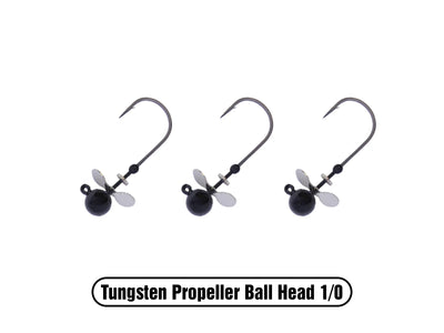 X ZONE TUNGSTEN PROPELLER JIG HEAD
