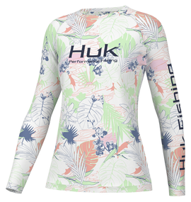 HUK WOMENS PURSUIT CREW RADICAL BOTANICAL - 0