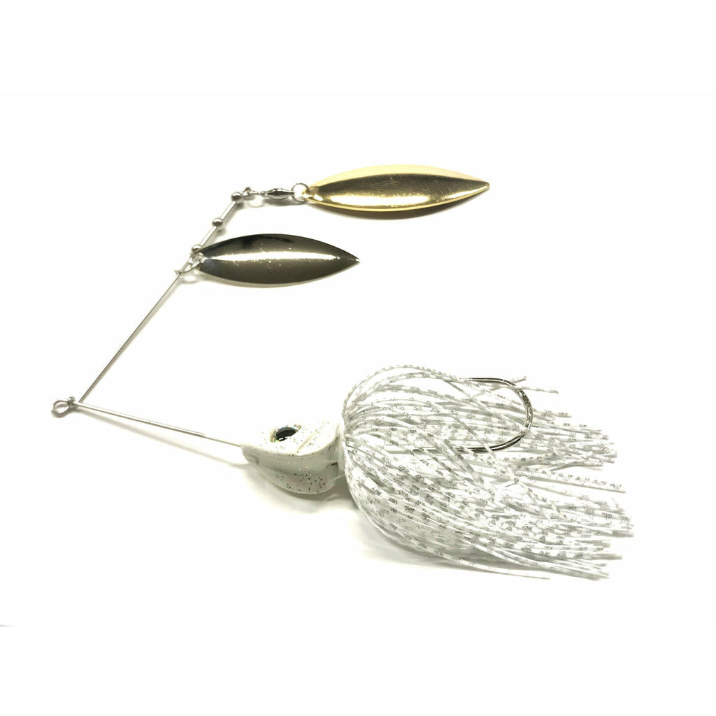 Buy white-w-gold-silver-willow-willow PERSUADER PREMIUM SPINNER BAIT