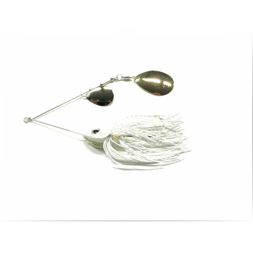 Buy white-w-gold-silver-colorado-magnum-willow PERSUADER PREMIUM SPINNER BAIT