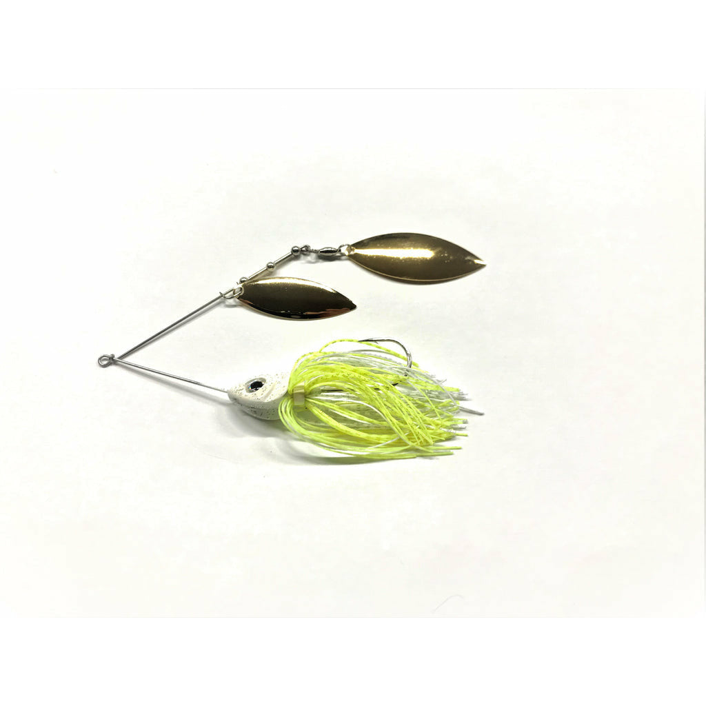 Buy white-chartreuse-w-gold-willow-willow PERSUADER PREMIUM SPINNER BAIT