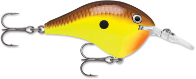 Buy chartreuse-brown RAPALA DT SERIES CRANKBAITS DT4-12