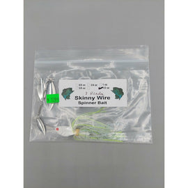 Buy chartreuse-clear SKINNY WIRE SPINNER BAIT - 3 BLADE