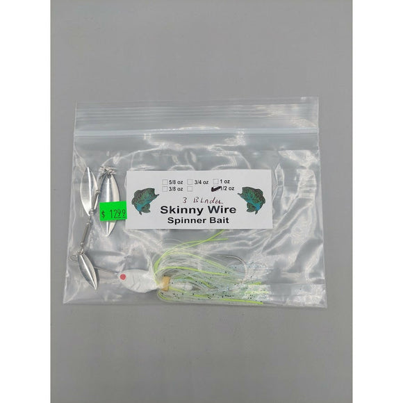 SKINNY WIRE SPINNER BAIT - 3 BLADE