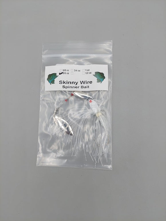 SKINNY WIRE SPINNER BAIT - 2 BLADE