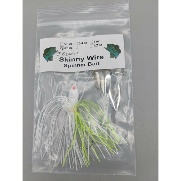 SKINNY WIRE SPINNER BAIT - 3 BLADE