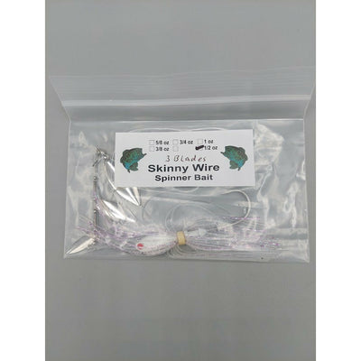 SKINNY WIRE SPINNER BAIT - 3 BLADE