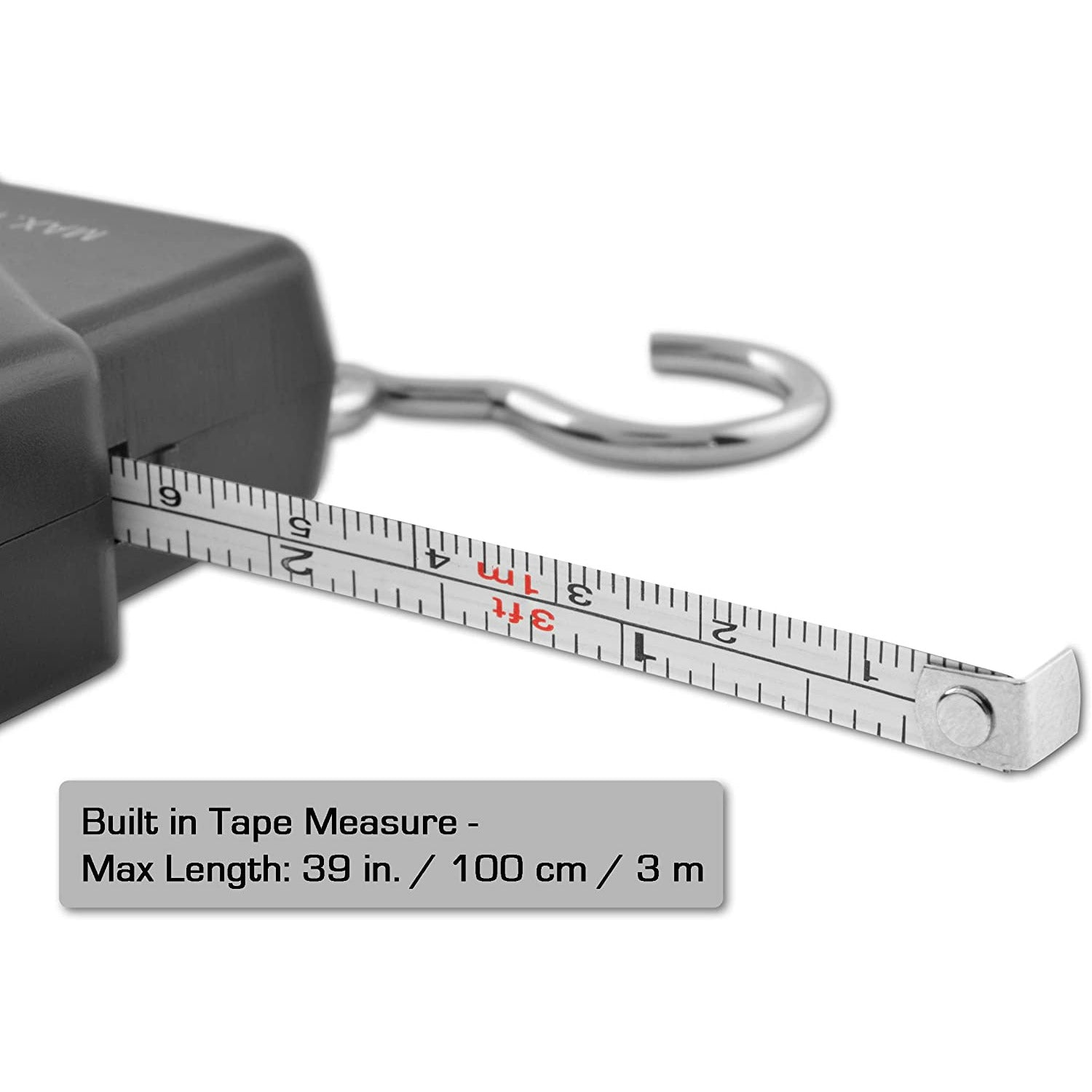 SOUTH BEND DIGITAL HANGING FISH SCALE W/ TAPE MEASURE 110 WEIGHT CAPACITY  - Copperstate Tackle