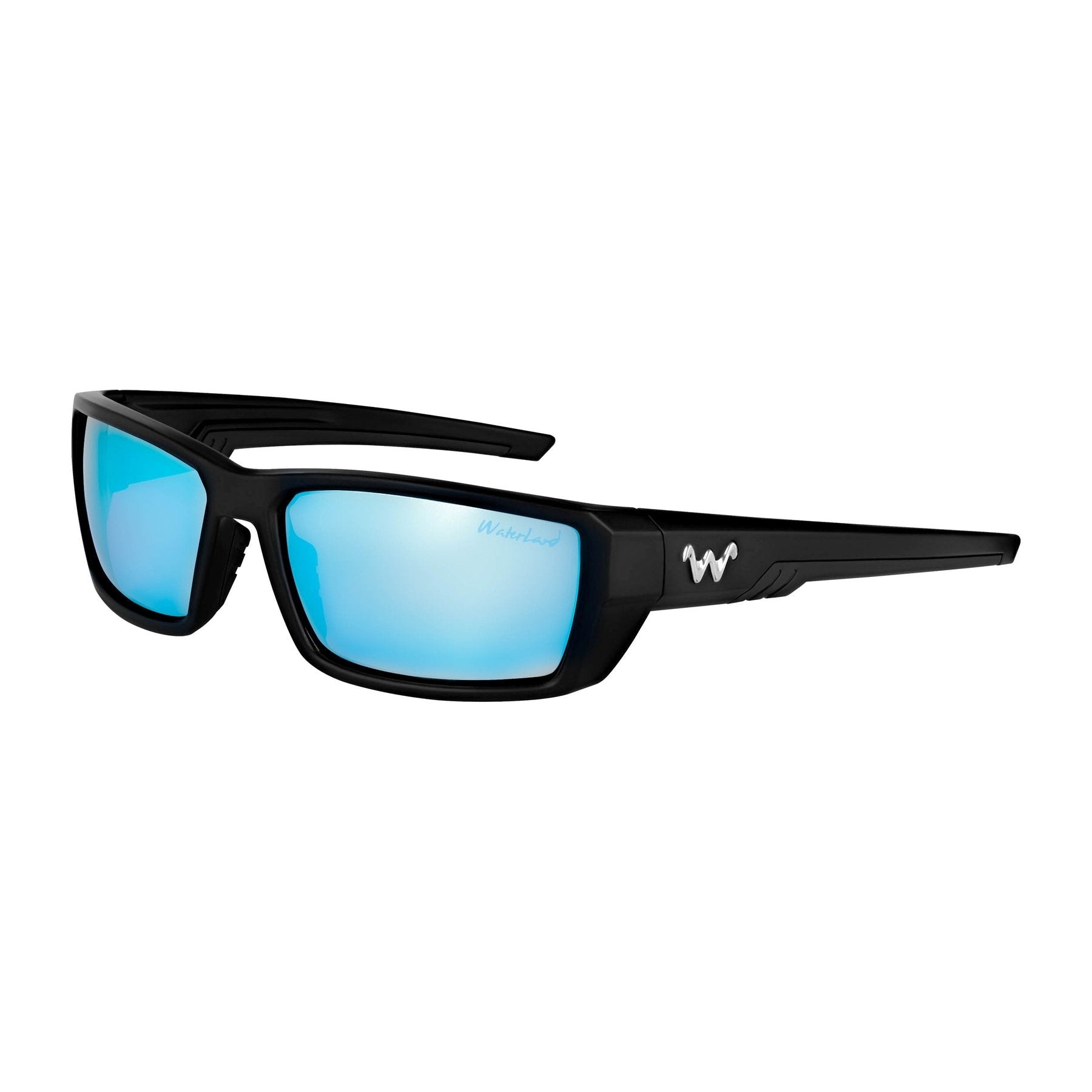 Waterland Ashor Sunglasses Black/Blue Mirror