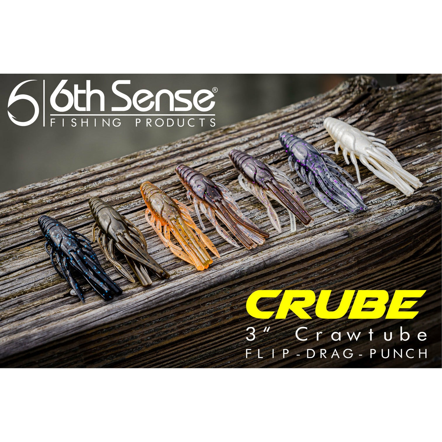 6th Sense Crube 3" Crawtube - Copperstate Tackle