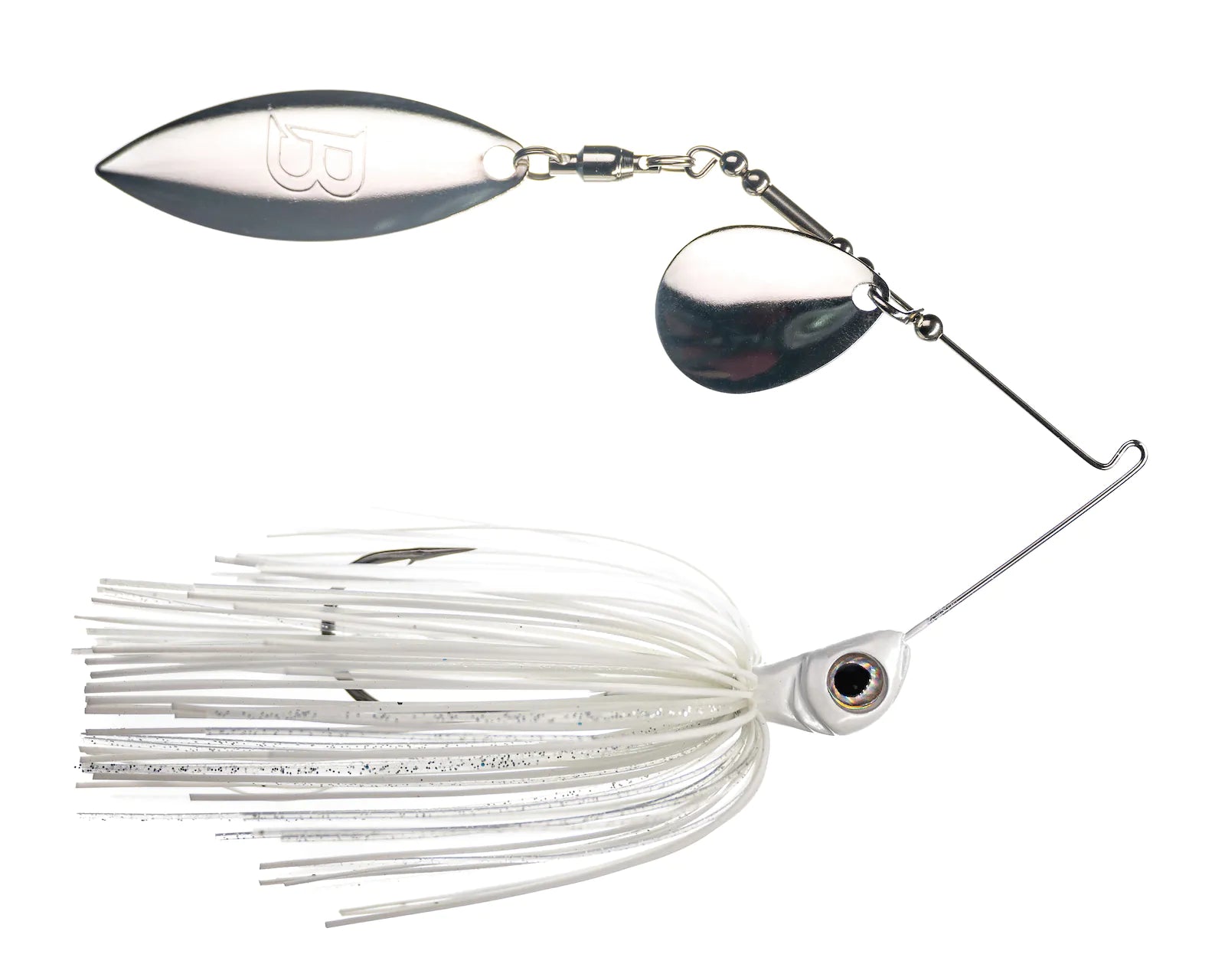Buy snow-white BIZZ BAITS COMPACT TANDEM SPINNERBAIT