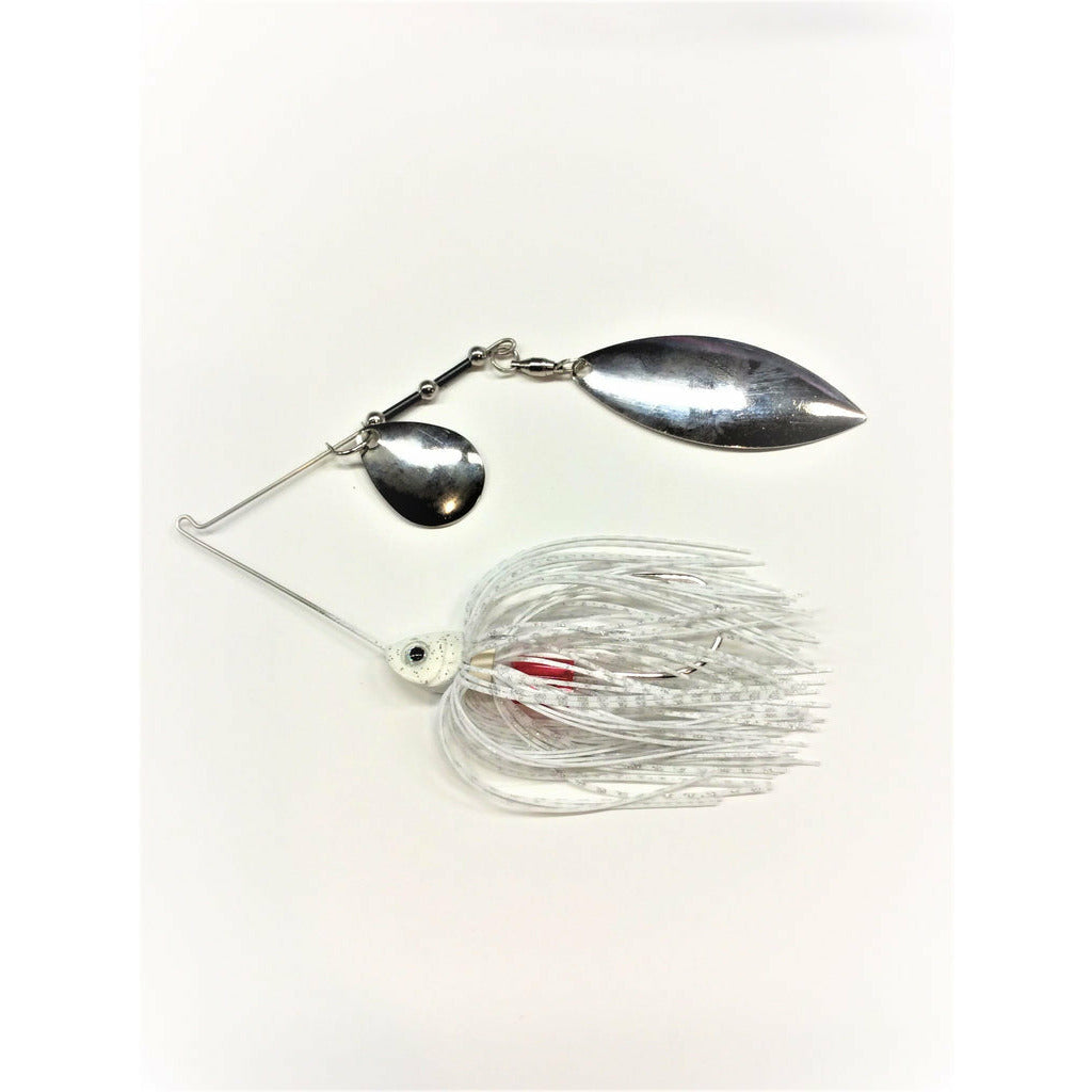 Persuader E-Chip Spinner Bait White E-Chip w/ Silver Willow/Willow / 1/2oz.