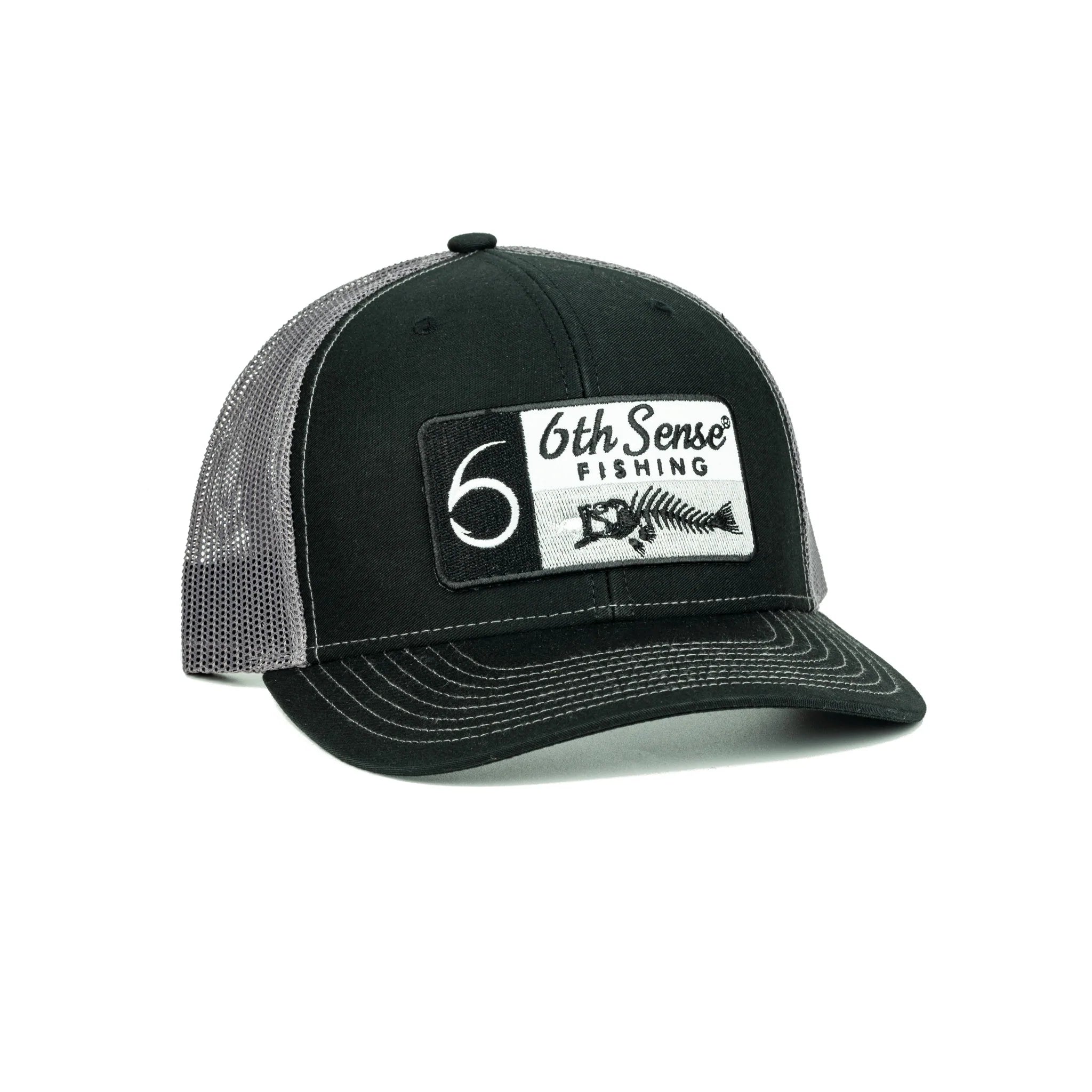 Buy fishbones-flag-black-gray 6TH SENSE HATS