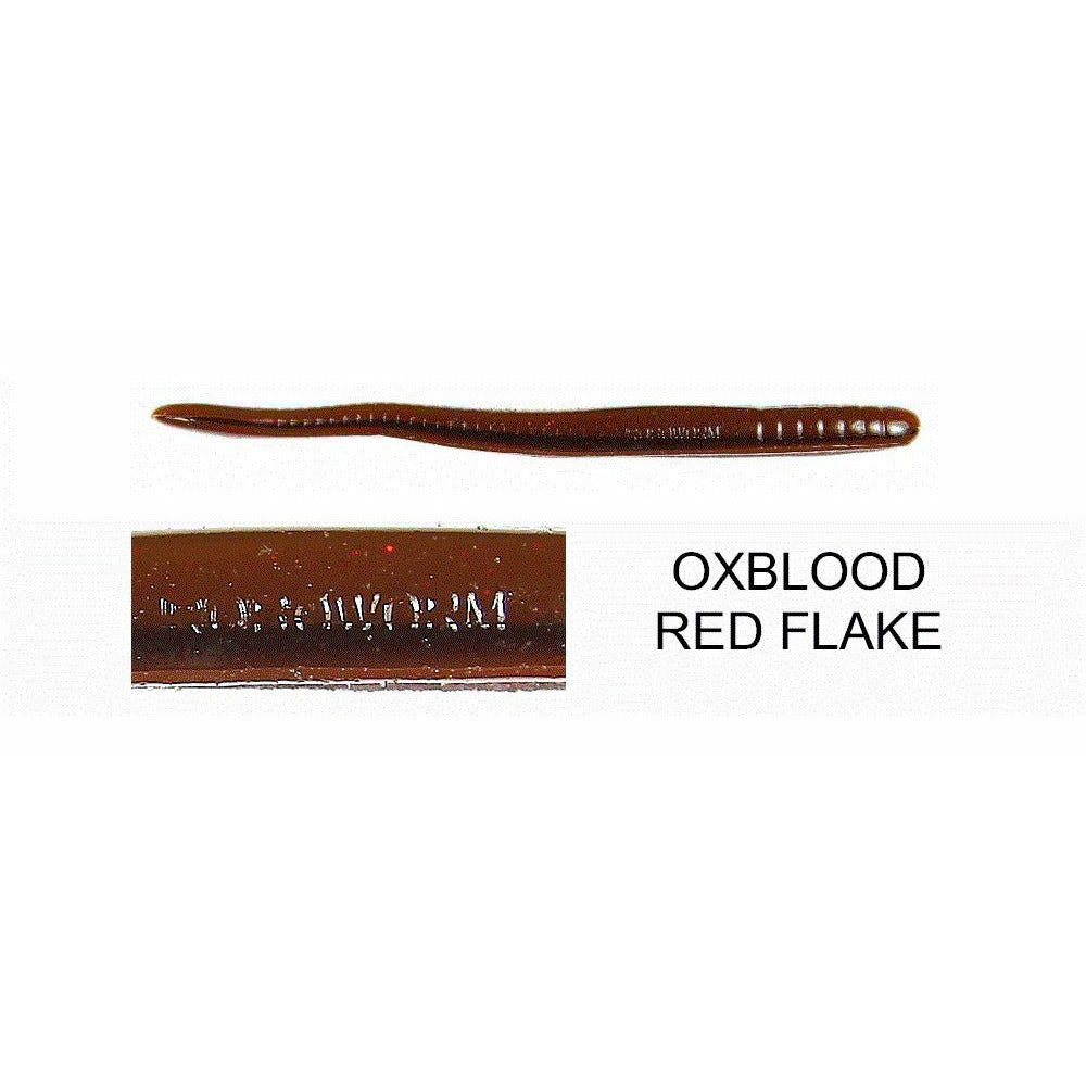 Roboworm Straight Tail Worm 6 Aaron's Magic Red and Black Flake | SR-829Y
