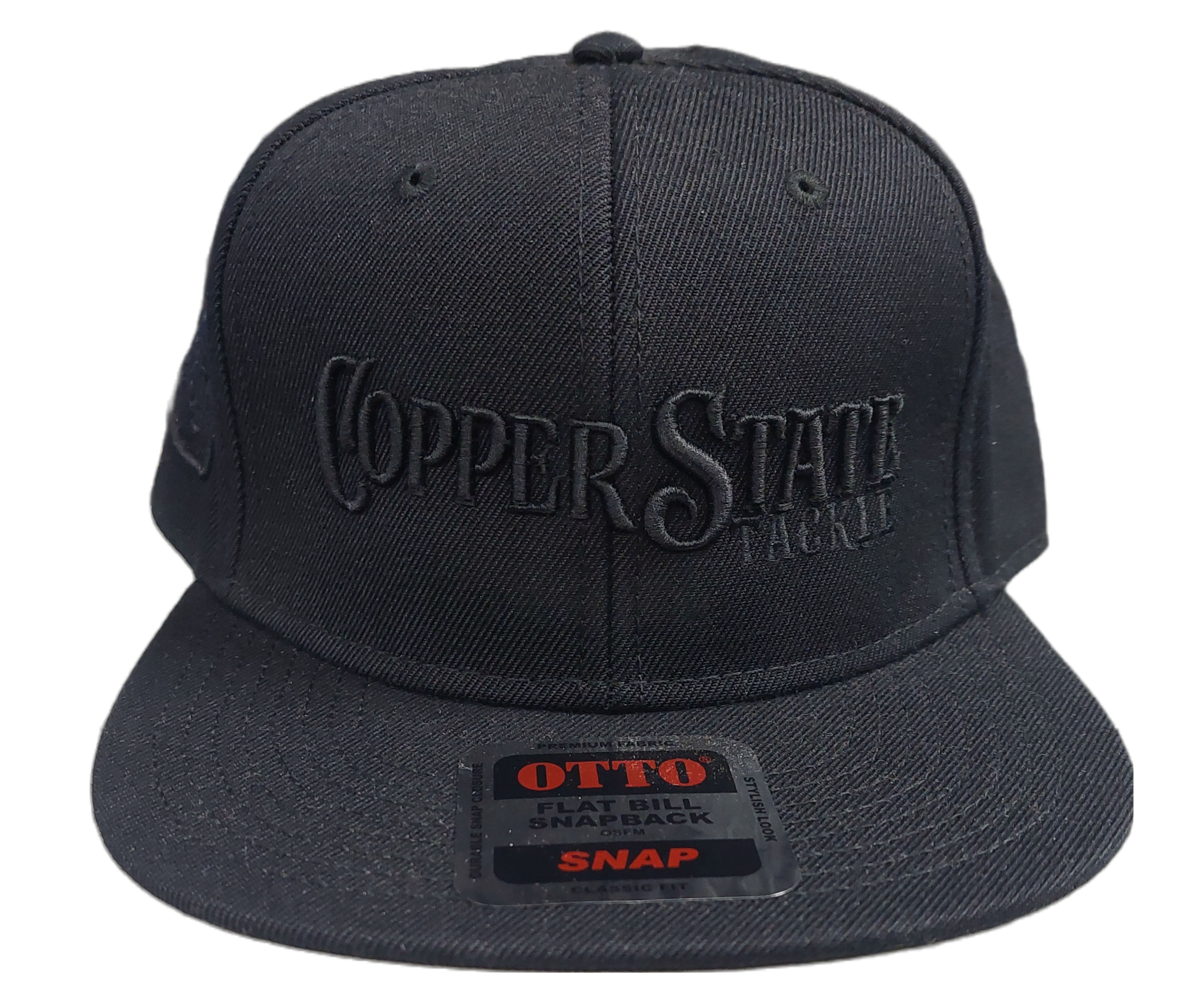 Buy black-w-black-text-on-front-and-black-logo-on-side COPPERSTATE TACKLE HATS
