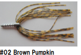 Buy brown-pumpkin ZAPPU DN RUBBER SKIRTED NAIL WEIGHTS
