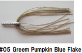Buy green-pmkn-blue-flake ZAPPU DN RUBBER SKIRTED NAIL WEIGHTS
