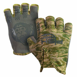 Buy green-water-camo FISH MONKEY STUBBY GUIDE GLOVES
