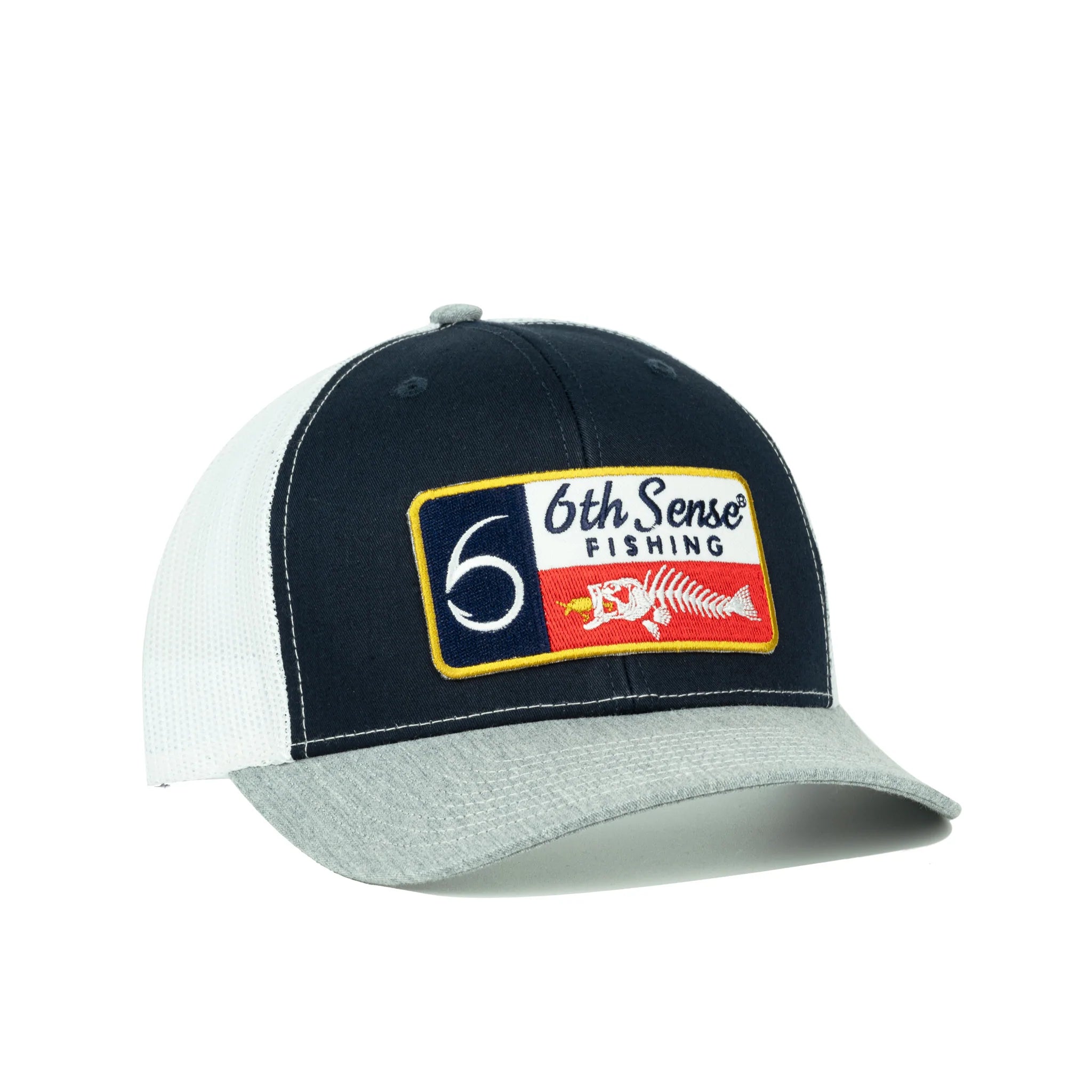 Buy texas-fishbones-gray-navy-white 6TH SENSE HATS