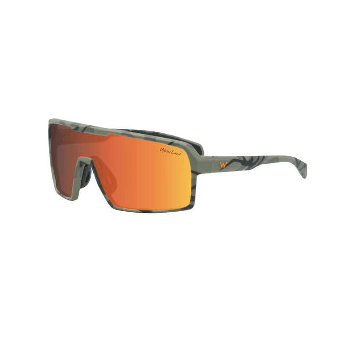 Waterland Catchem Polarized Sunglasses Ops Camo - Red Mirror