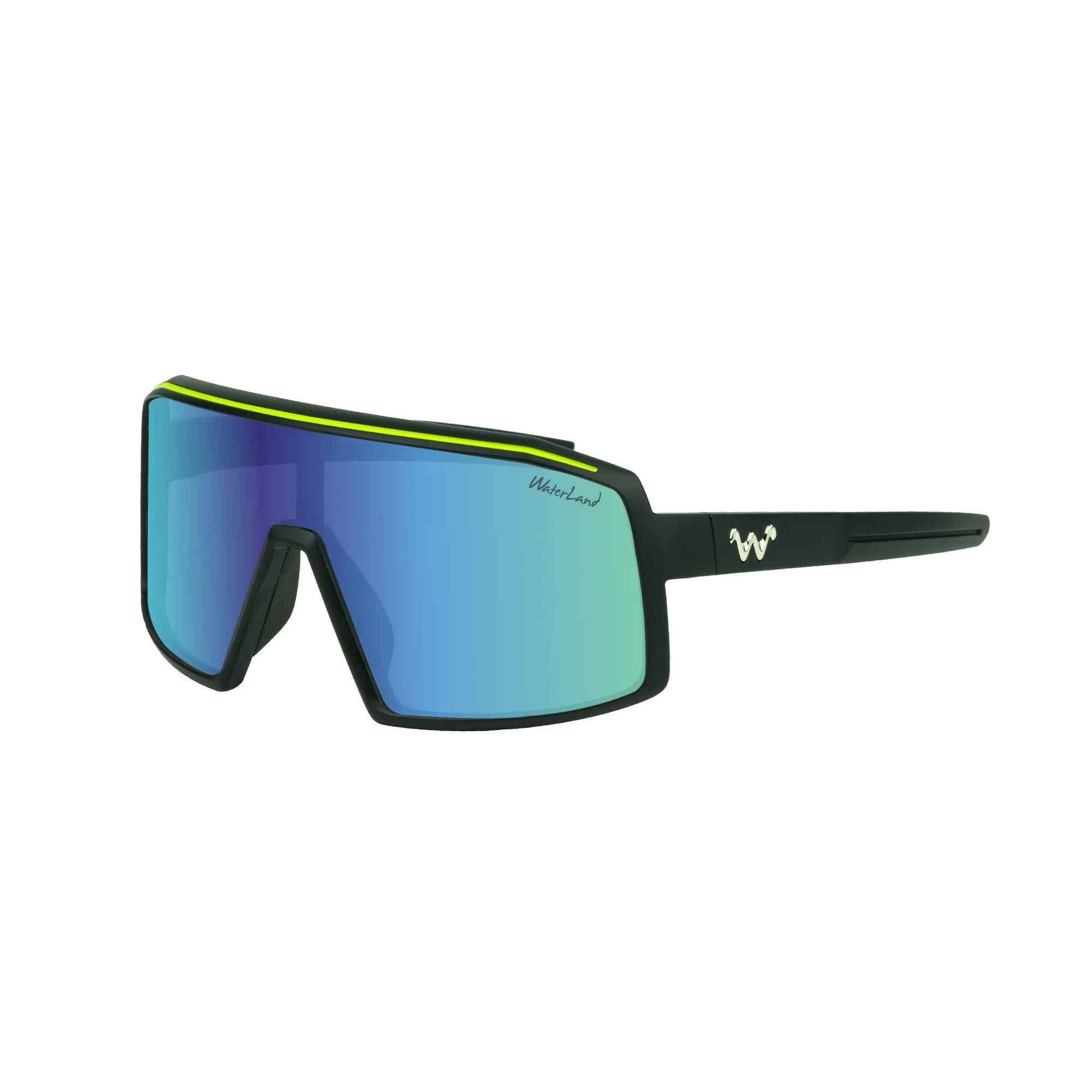 Waterland Fishing Sunglasses Cooker / Black / Green Mirror