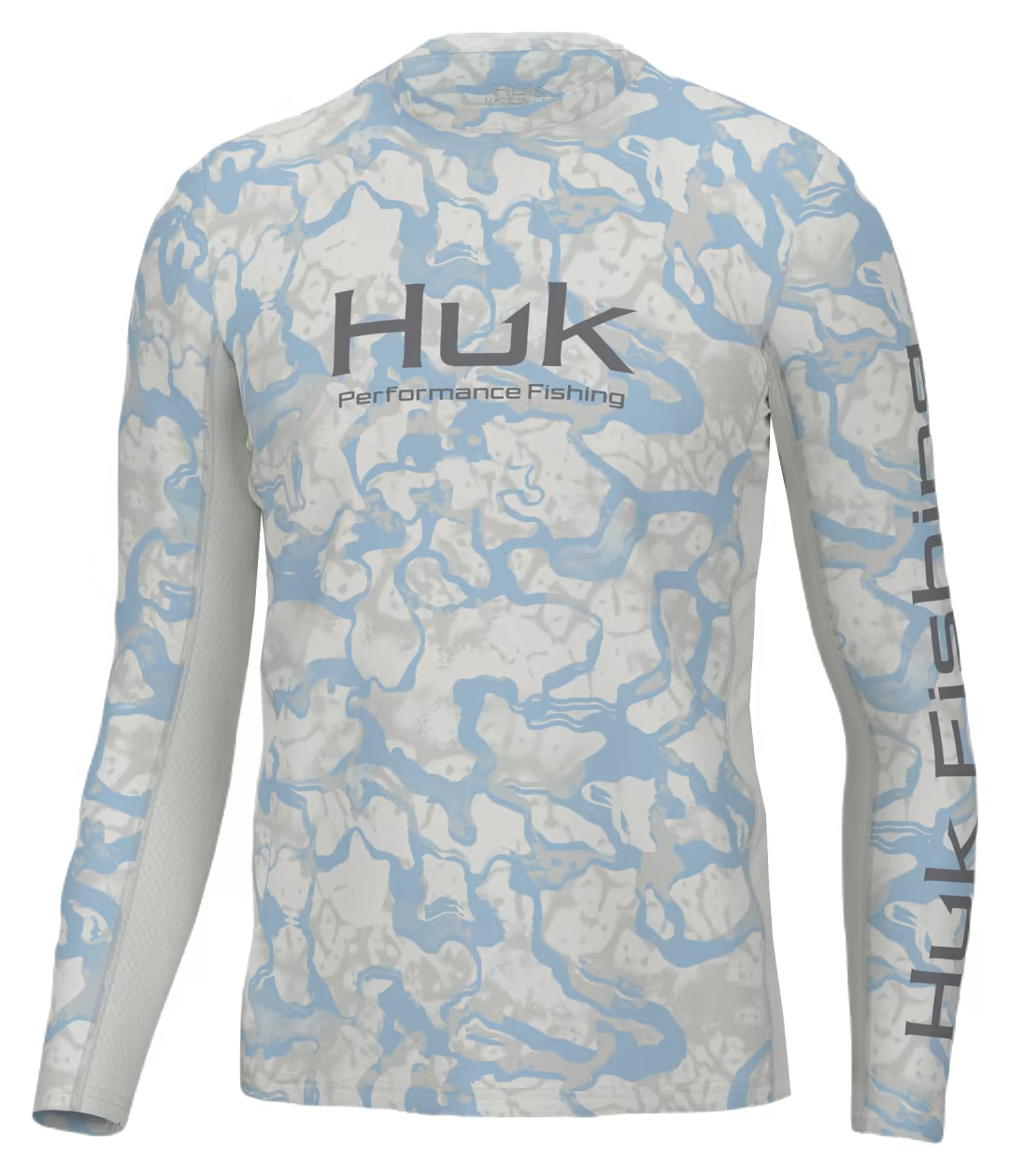 Huk Men's Icon x Inside Reef Long Sleeve Hoodie, Large, Azure Blue
