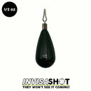 WOO TUNGSTEN GREEN PUMPKIN INVISASHOT DROP SHOT WEIGHT - TEAR DROP - Copperstate Tackle