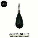 WOO TUNGSTEN GREEN PUMPKIN INVISASHOT DROP SHOT WEIGHT - TEAR DROP - Copperstate Tackle