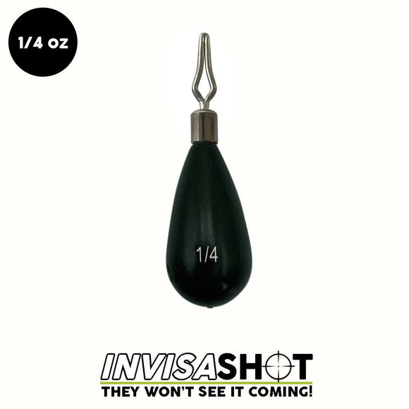 WOO TUNGSTEN GREEN PUMPKIN INVISASHOT DROP SHOT WEIGHT - TEAR DROP - Copperstate Tackle