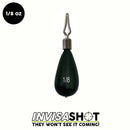WOO TUNGSTEN GREEN PUMPKIN INVISASHOT DROP SHOT WEIGHT - TEAR DROP - Copperstate Tackle