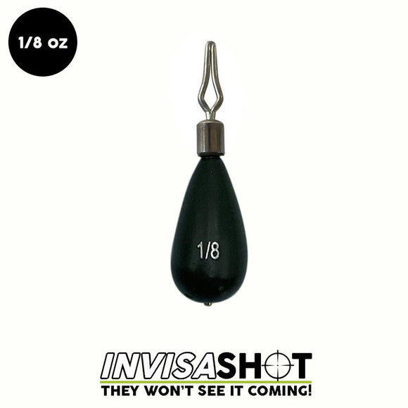 WOO TUNGSTEN GREEN PUMPKIN INVISASHOT DROP SHOT WEIGHT - TEAR DROP - Copperstate Tackle