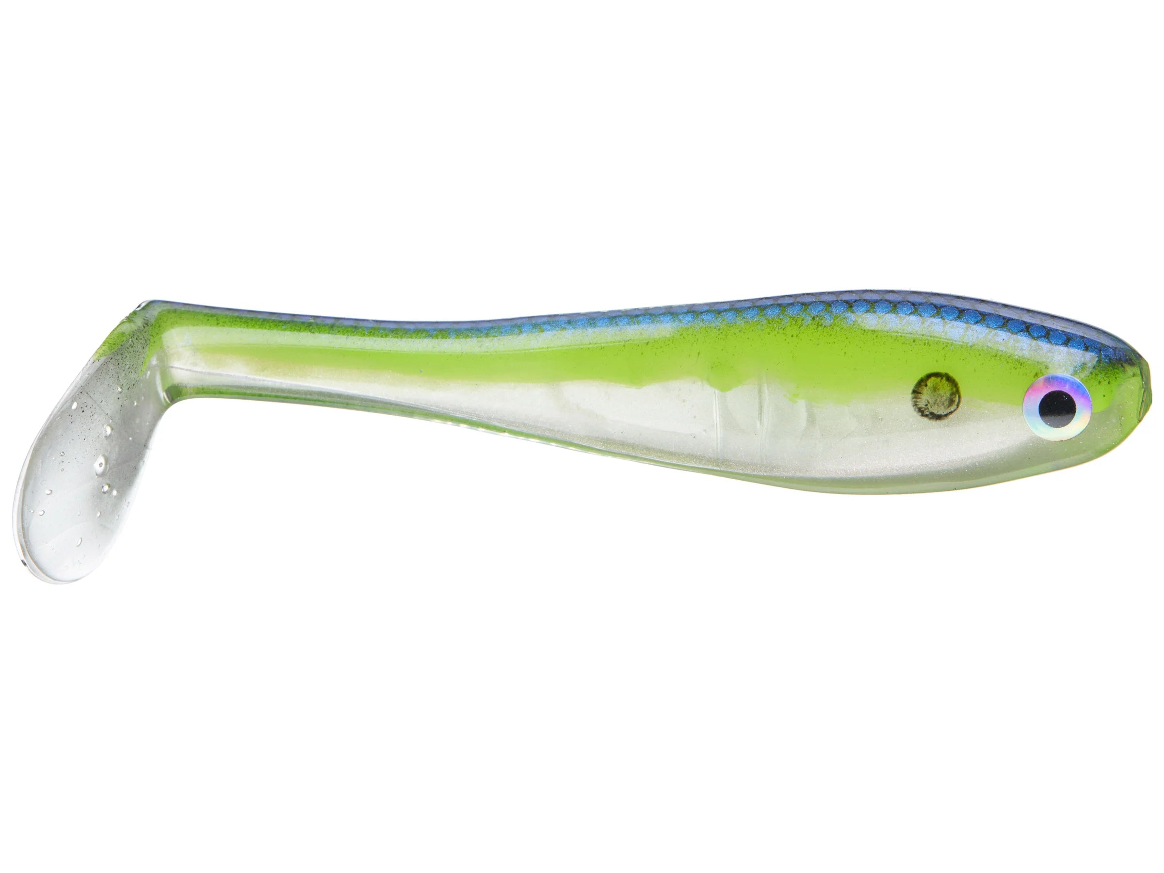 BassTrix Paddle Tail 2.5inch Chartreuse Shad