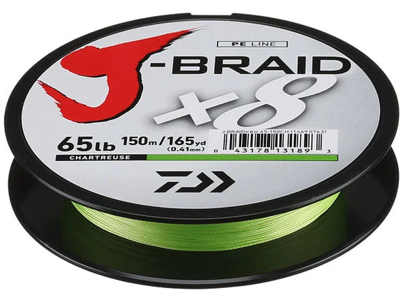 DAIWA J-BRAID X8 CHARTREUSE