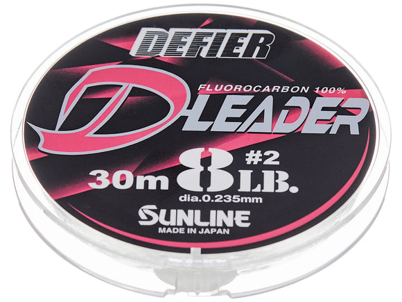SUNLINE DEFIER D-LEADER FLUOROCARBON LEADER - 33 yd