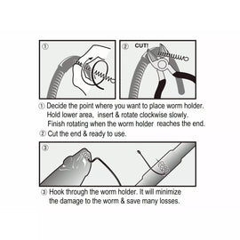 DECOY WORM HOLDER SPRING TYPE 4PK - 0