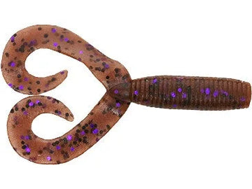 Buy cinnamon-w-blk-prpl-flk-221 YAMAMOTO DOUBLE TAIL GRUB