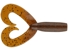 Buy dark-pumpkin-w-lg-black-286 YAMAMOTO DOUBLE TAIL GRUB